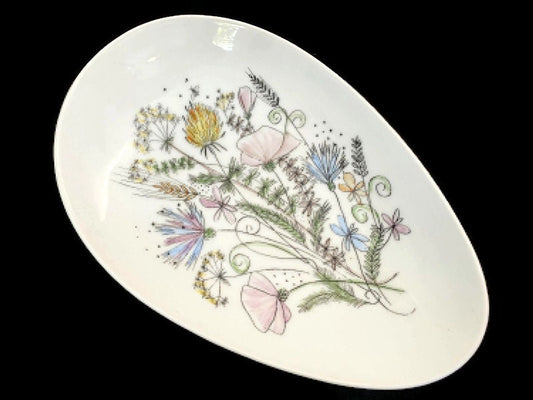 Midcentury Austrian Porcelain Hand Painted Dish