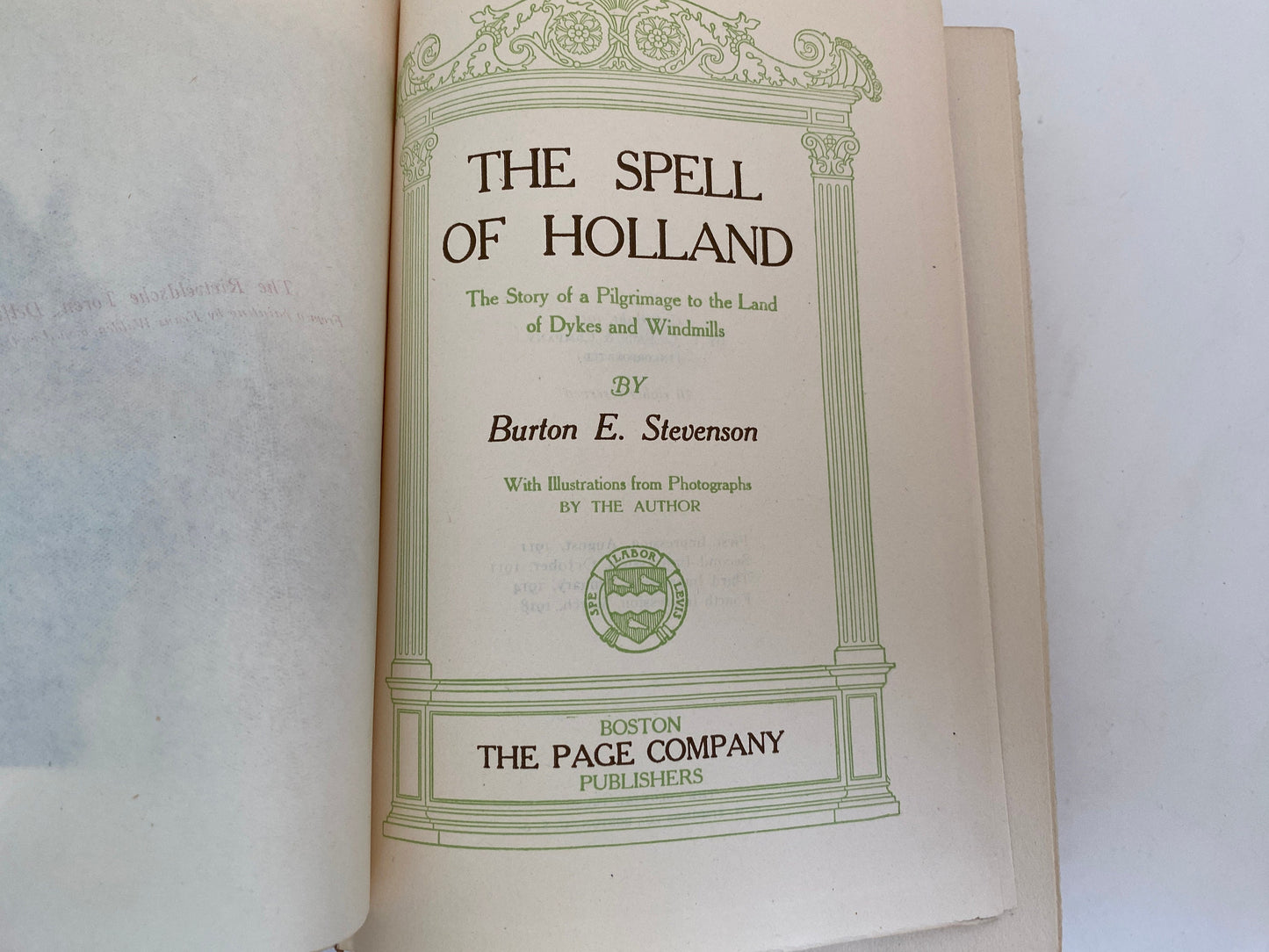 Antique Book, The Spell of Holland by Burton E. Stevenson