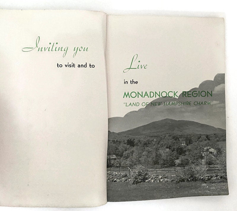 1930s Monadnock Region in Southern New Hampshire Soft Cover Book