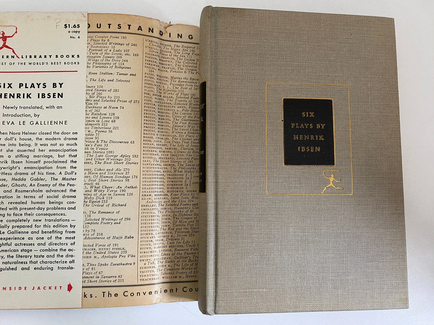 Vintage Book, Six Plays by Henrik Ibsen translated by actress Eva Le Gallienne