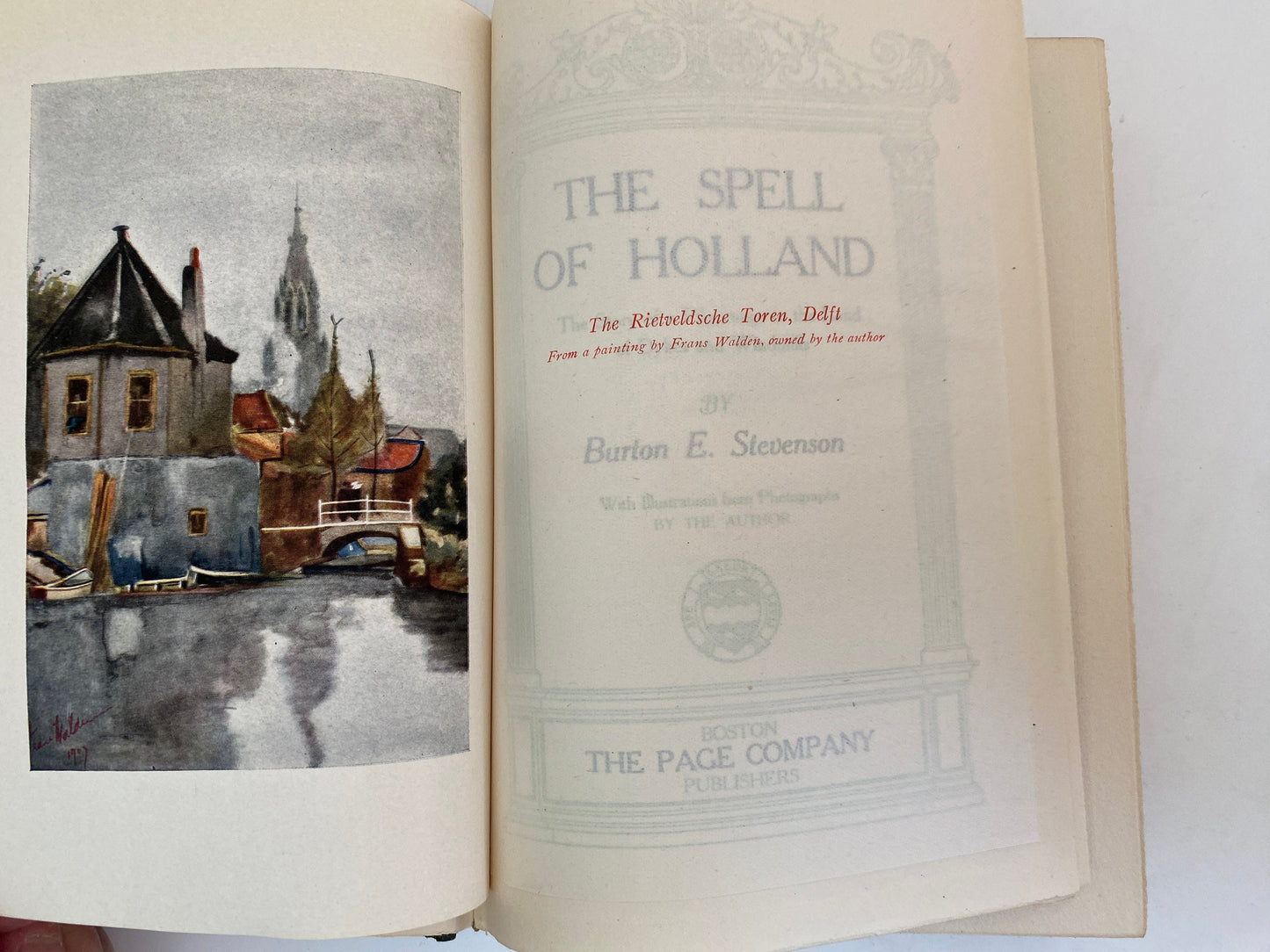 Antique Book, The Spell of Holland by Burton E. Stevenson