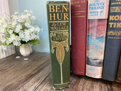 Antique Book, Ben-Hur, The Players Edition, by Lew. Wallace 1904