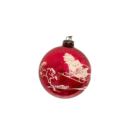 Midcentury Large Jumbo Christmas Ornament by Shiny Brite
