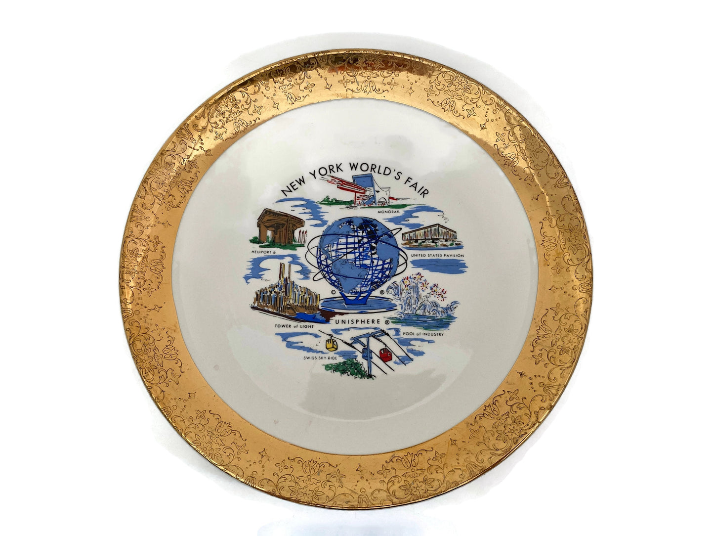 Vintage 1964 New York World's Fair Souvenir Plate