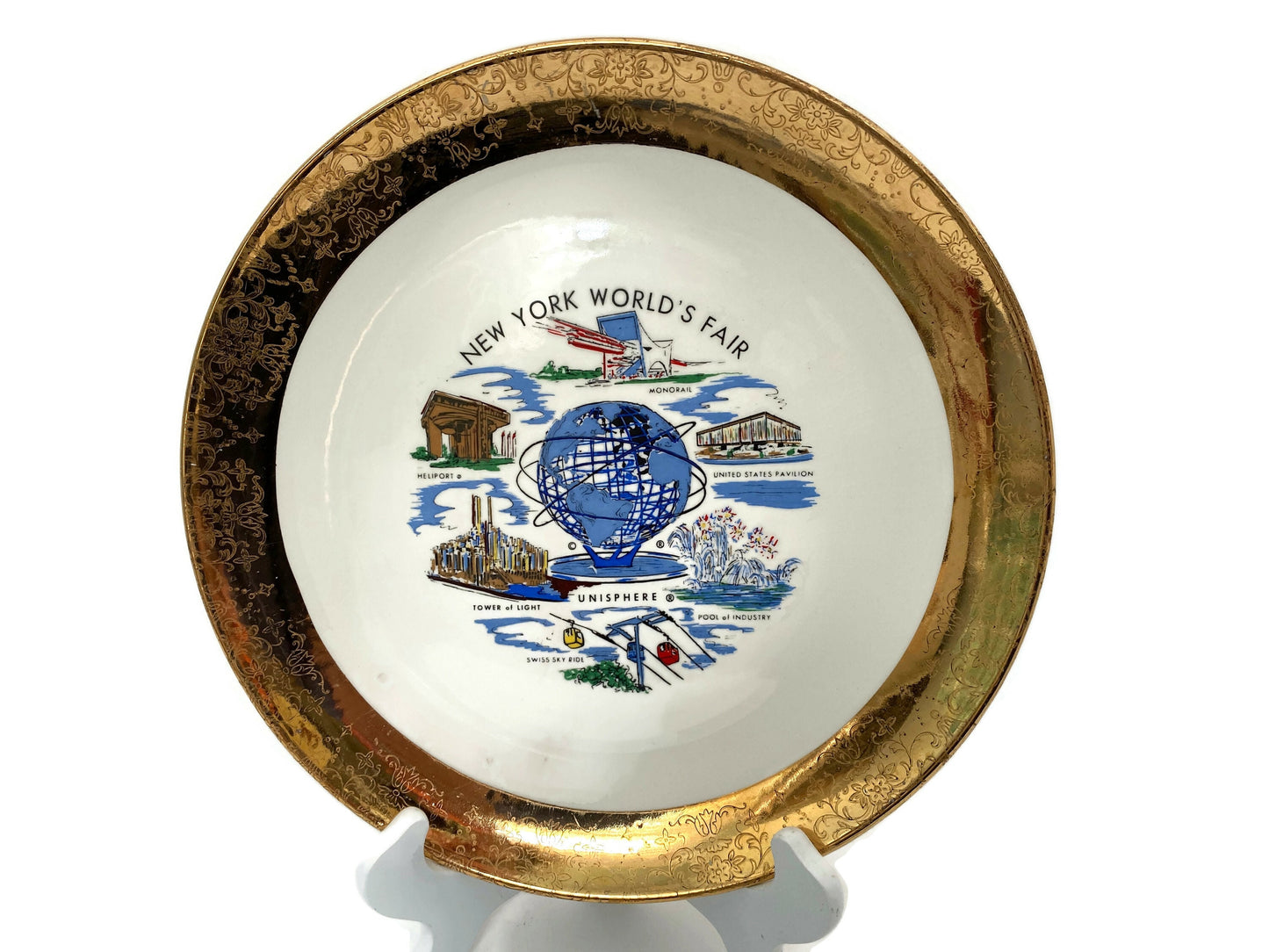 Vintage 1964 New York World's Fair Souvenir Plate