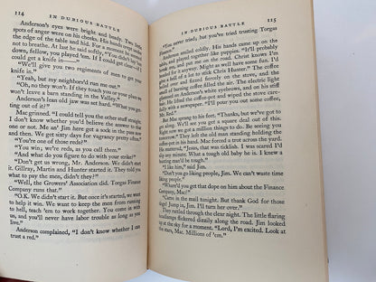 Vintage Hardcover First Edition Book, In Dubious Battle by John Steinbeck
