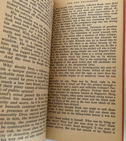 1964 Paperback Book Moonraker by Ian Fleming A James Bond Thriller