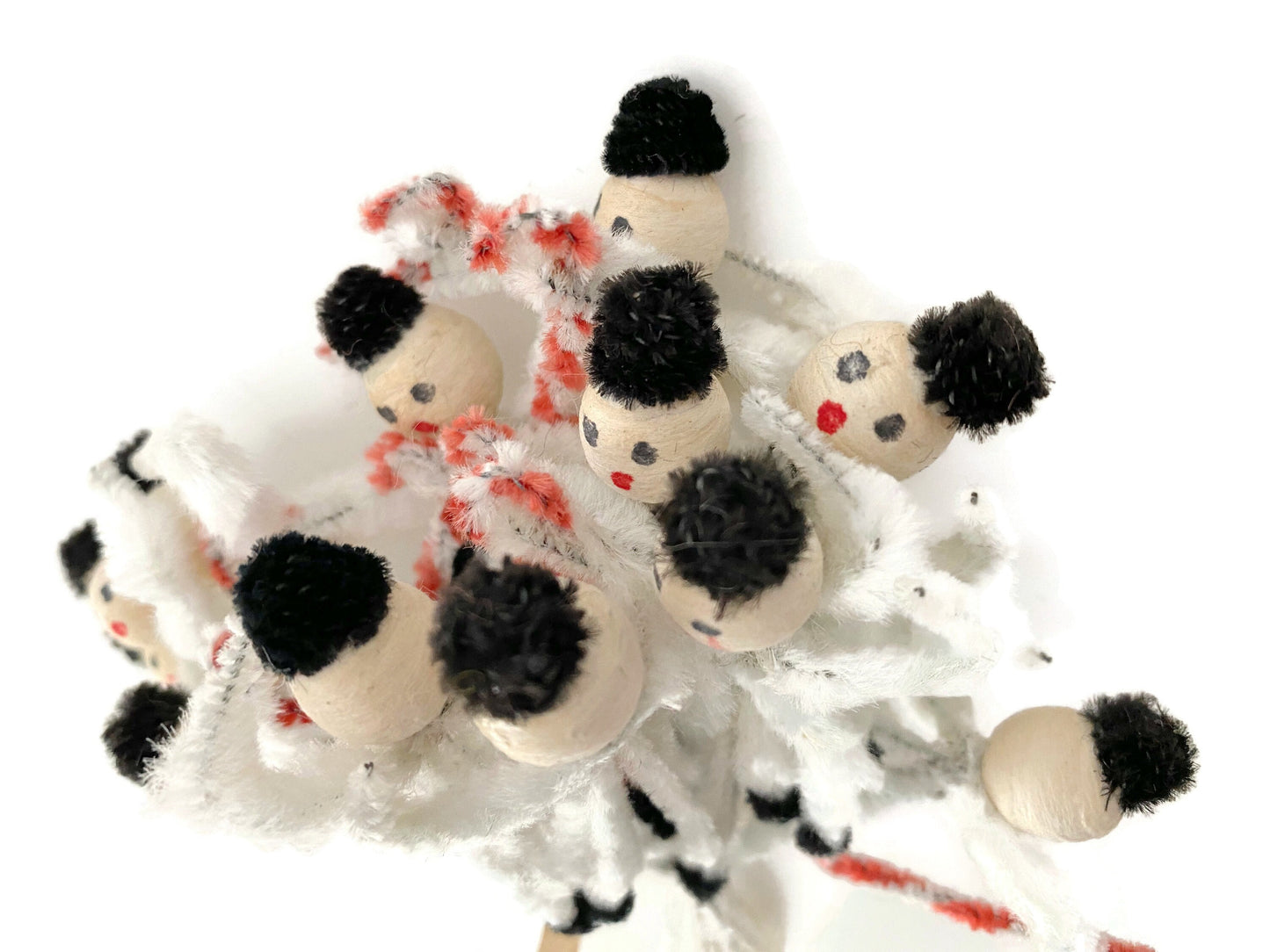 Vintage Snowman Pipe Cleaners Made in Taiwan Bundle of Twelve