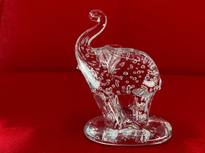 Vintage Crystal Elephant by Pairpoint Glass Cape Cod Massachusetts