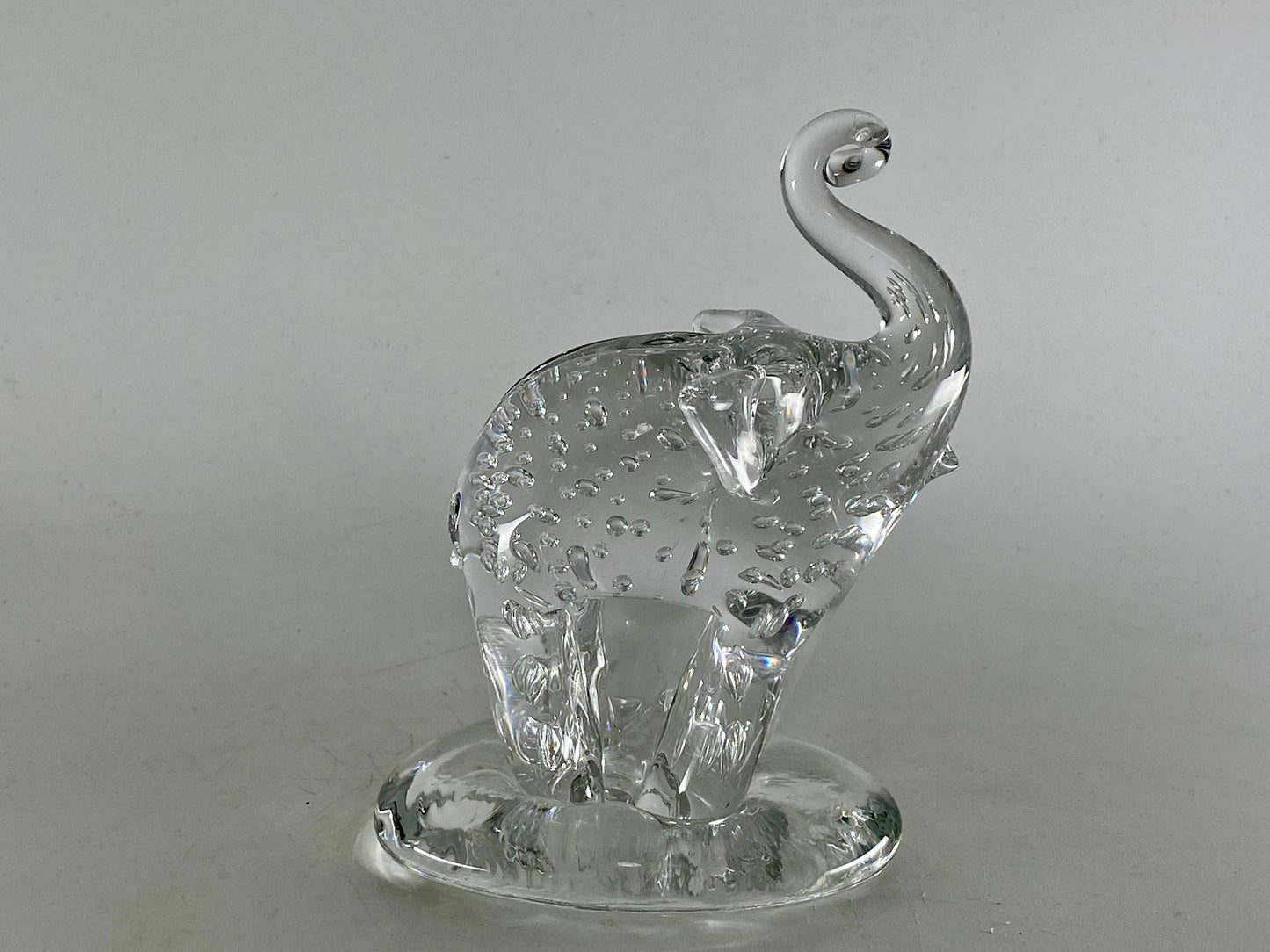 Vintage Crystal Elephant by Pairpoint Glass Cape Cod Massachusetts