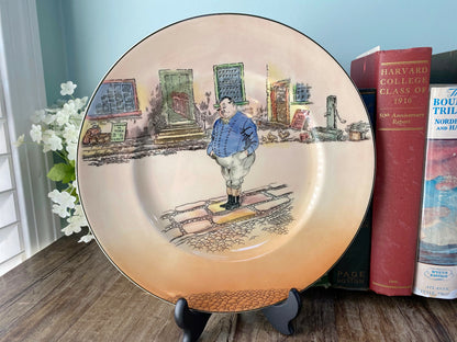 Vintage Royal Doulton Plate, Dickens Ware The Fat Boy D6327