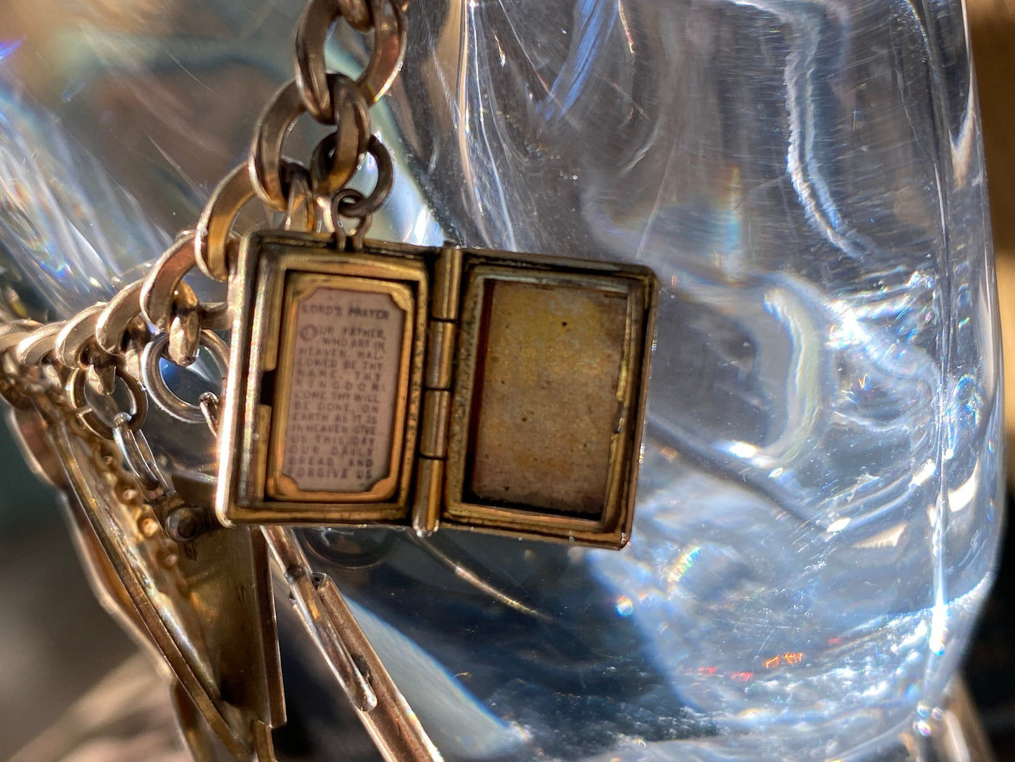 Midcentury Sorority Gold Filled Charm Bracelet