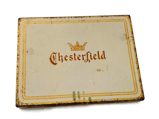 Antique Chesterfield Tin