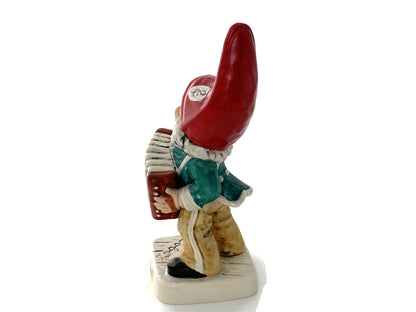 Vintage Gnome Accordionist Figurine by Goebel