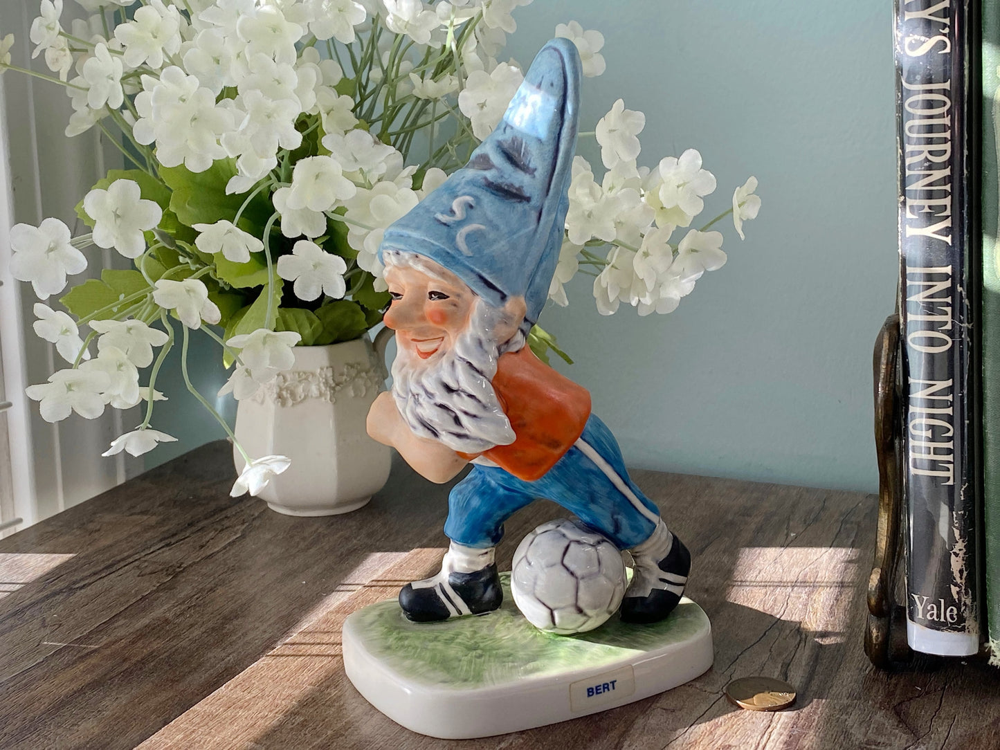 Vintage Gnome Figurine by Goebel Bert the Soccer Player