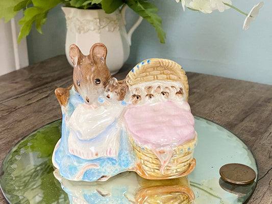 Midcentury Beatrix Potter's Hunca Munca Figurine at Duckwells
