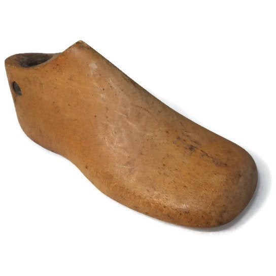 Vintage Child's Wood Shoe Mold - Duckwells