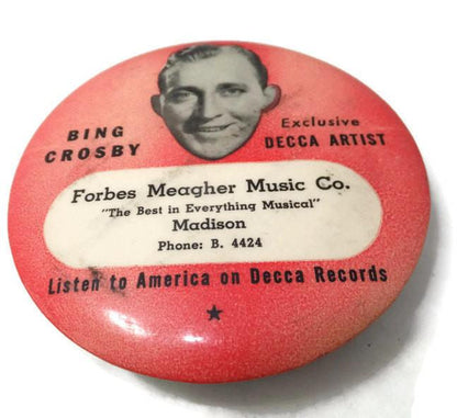 Vintage Bing Crosby Decca Records LP Cleaning Brush - Duckwells